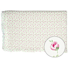 GreenGate Quilt Tagesdecke Lily Petit White mit Rüsche