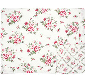 GreenGate Quilt Tagesdecke Leonora white 140 x 220 cm
