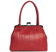 Sticks and Stones Ledertasche Ravello Cherry Red Washed