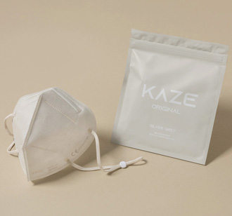 KAZE FFP2 Masken Silver Grey 10er-Set 