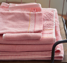 PIP Studio Handtücher Soft Zellige Pink •, Waschhandschuh: 16 x 22 cm
