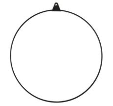 Strups Ring mit Aufhängung Black 33cm