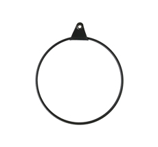 Strups Ring mit Aufhängung Black 16cm