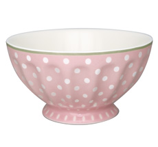 GreenGate French Bowl Spot Pale Pink XL •