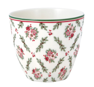 GreenGate Latte Cup Becher Gry white