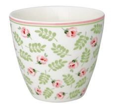 GreenGate Latte Cup Becher Lily Petit White