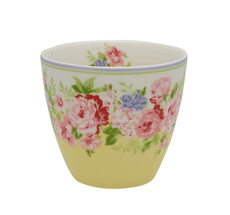 GreenGate Latte Cup Becher Rose Pale Yellow - Limited Edition