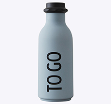 Design Letters Wasserflasche TO GO Grey