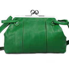 Sticks and Stones Ledertasche Toulouse Palm Green •