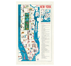 Cavallini Geschirrtuch New York Map