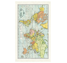 Cavallini Geschirrtuch World Map
