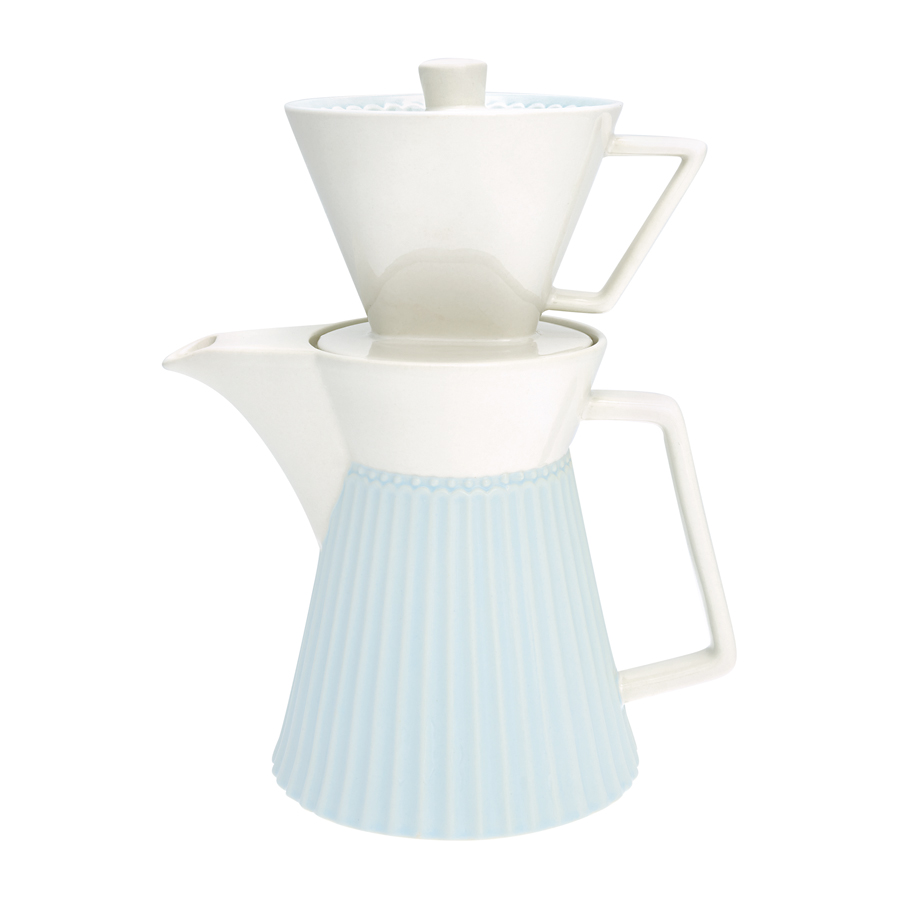 Greengate Kaffeekanne Mit Filter Alice Pale Blue Online Kaufen Emil Paula
